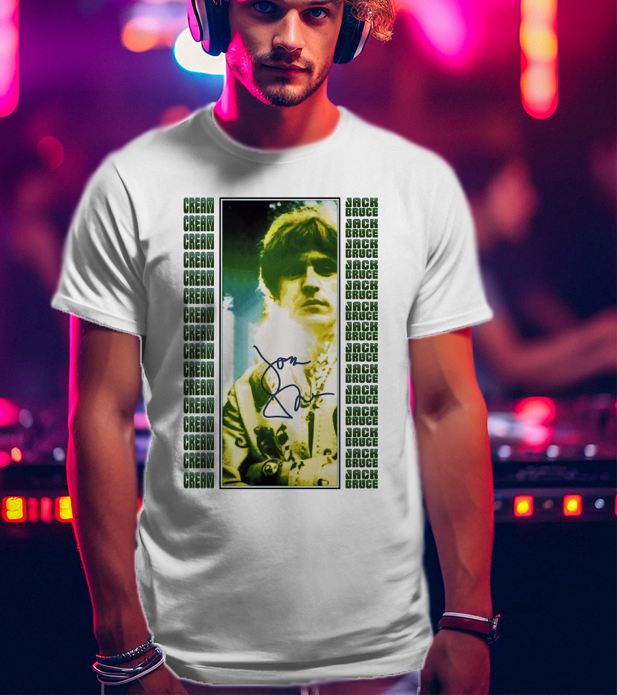 Cream Jack Bruce Signature Portrait T-Shirt