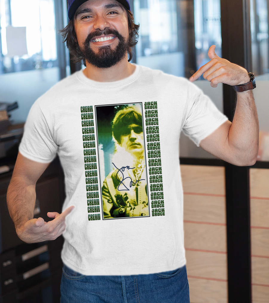 Cream Jack Bruce Signature Portrait T-Shirt