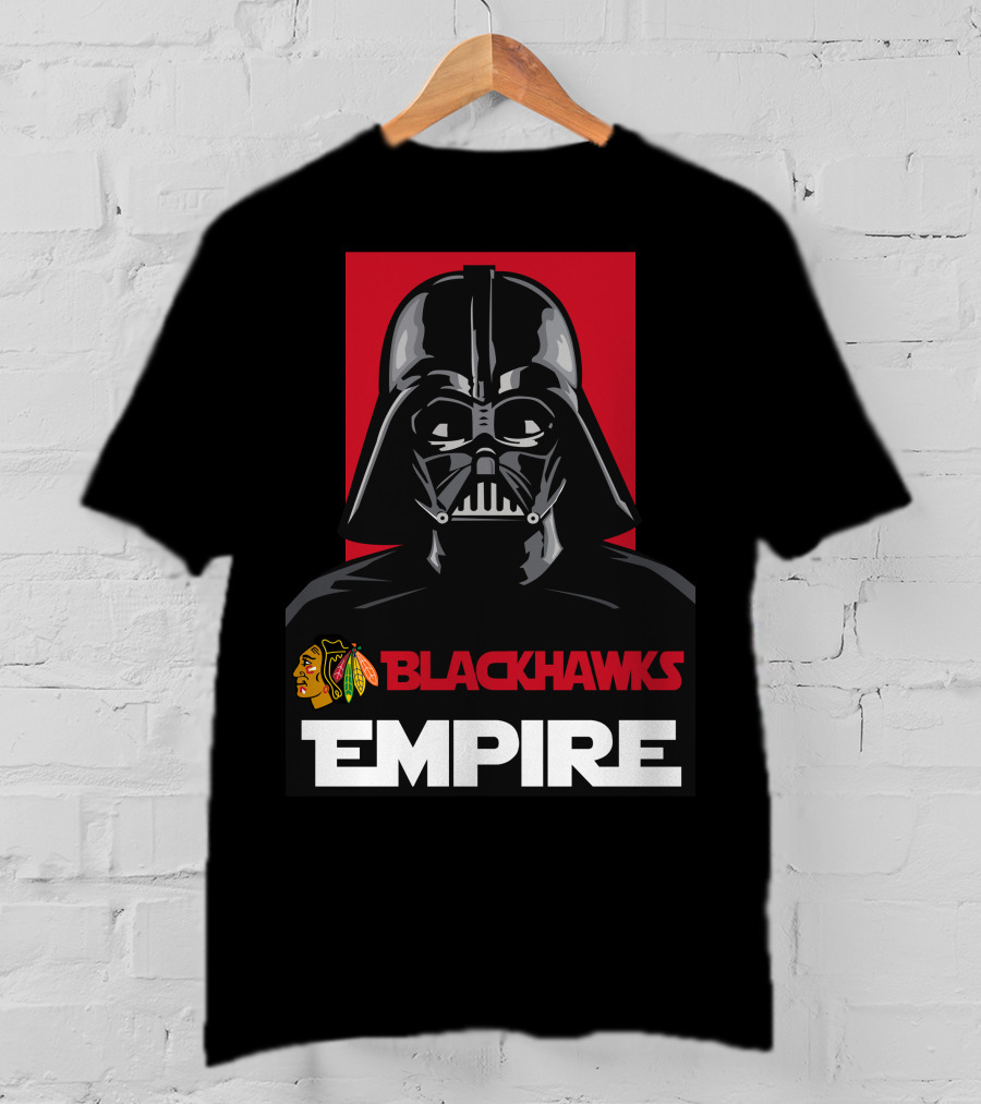 Chicago Blackhawks Darth Vader Blackhawks Empire NHL T-Shirt