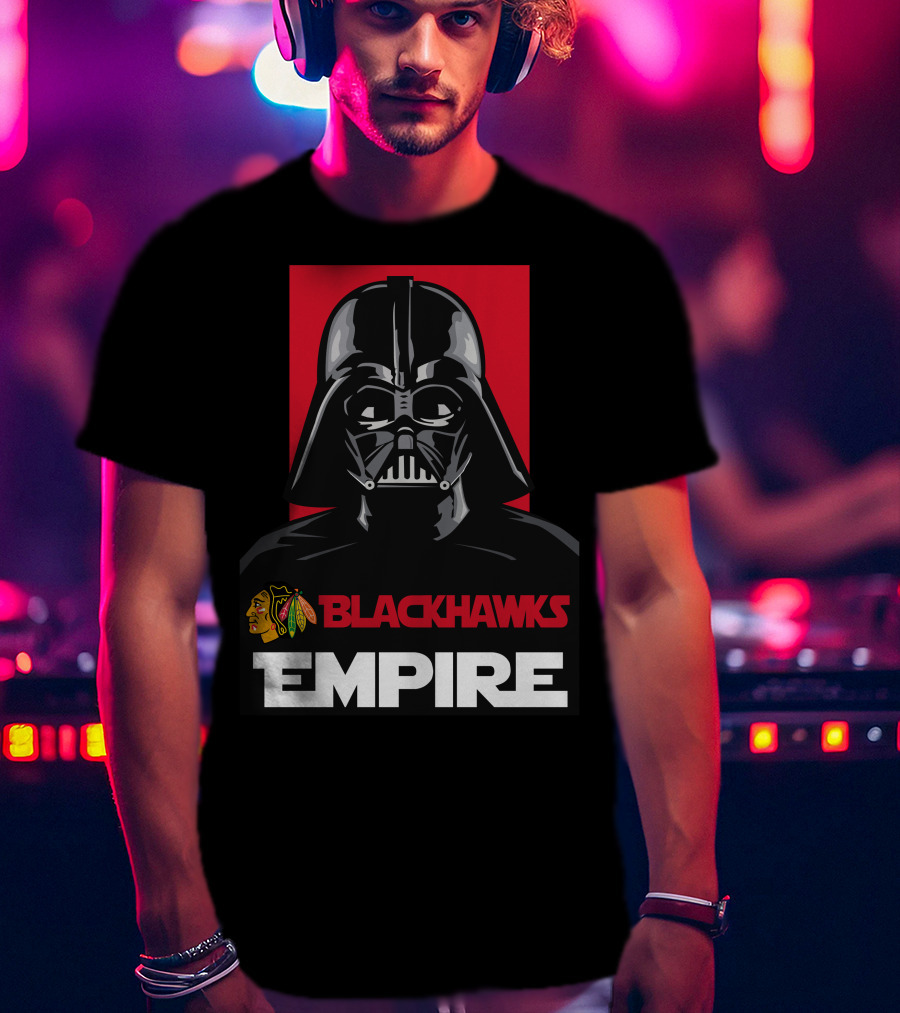 Chicago Blackhawks Darth Vader Blackhawks Empire NHL T-Shirt