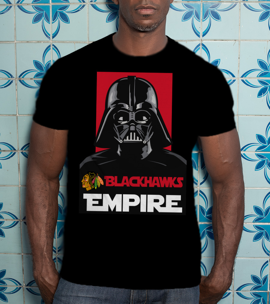 Chicago Blackhawks Darth Vader Blackhawks Empire NHL T-Shirt