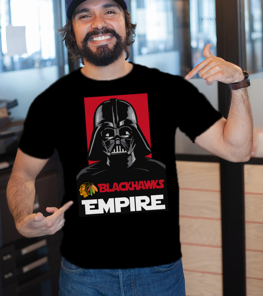 Chicago Blackhawks Darth Vader Blackhawks Empire NHL T-Shirt
