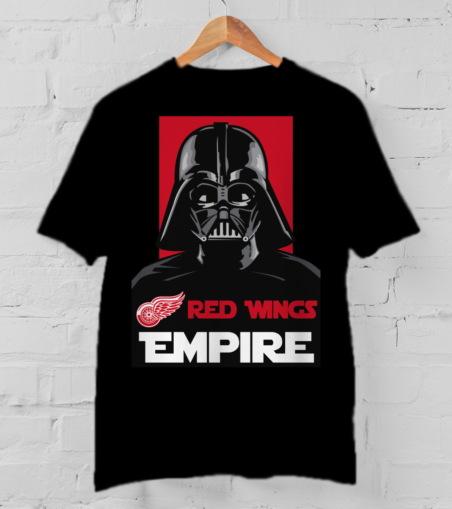 Detroit Red Wings Empire Darth Vader Nhl T-Shirt
