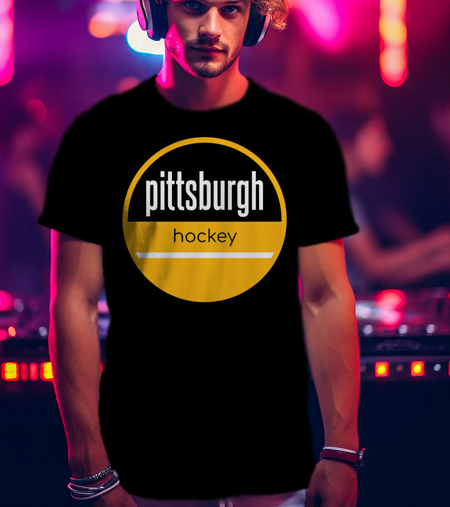 Pittsburgh Penguins Hockey Circle T-Shirt