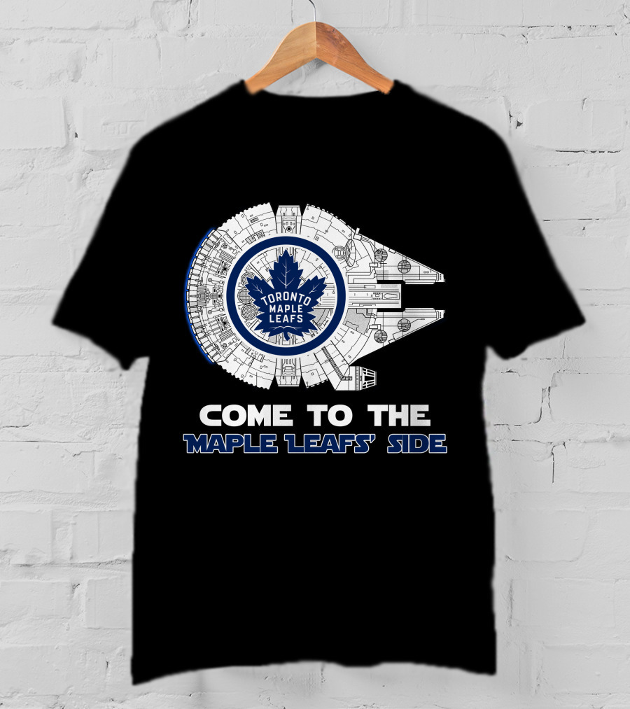 Toronto Maple Leafs Millennium Falcon Come To The Maple Leafs' Side T-Shirt
