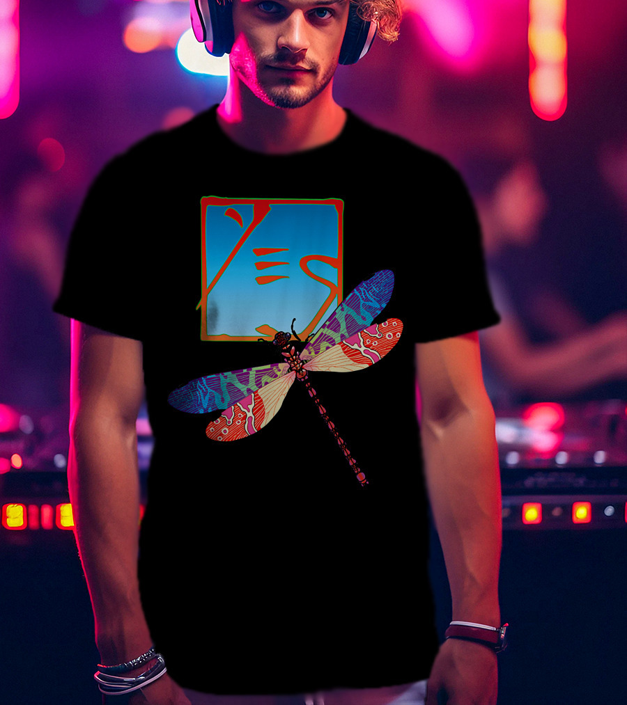Dragonfly Psychedelic Artwork T-Shirt