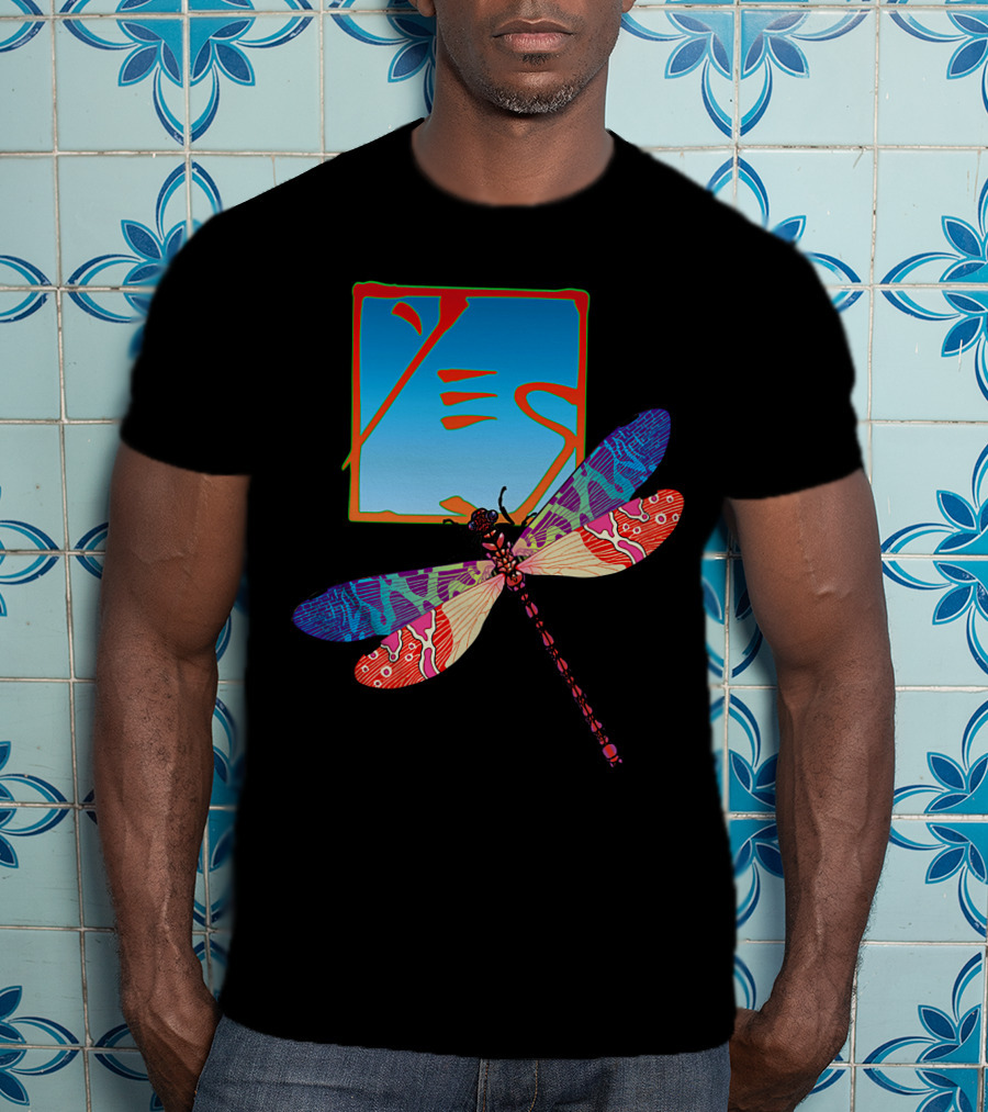 Dragonfly Psychedelic Artwork T-Shirt