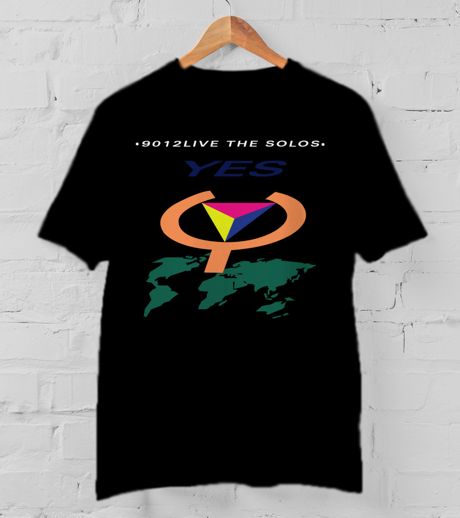 Yes 9012Live The Solos World Map Tri-Color Symbol T-Shirt