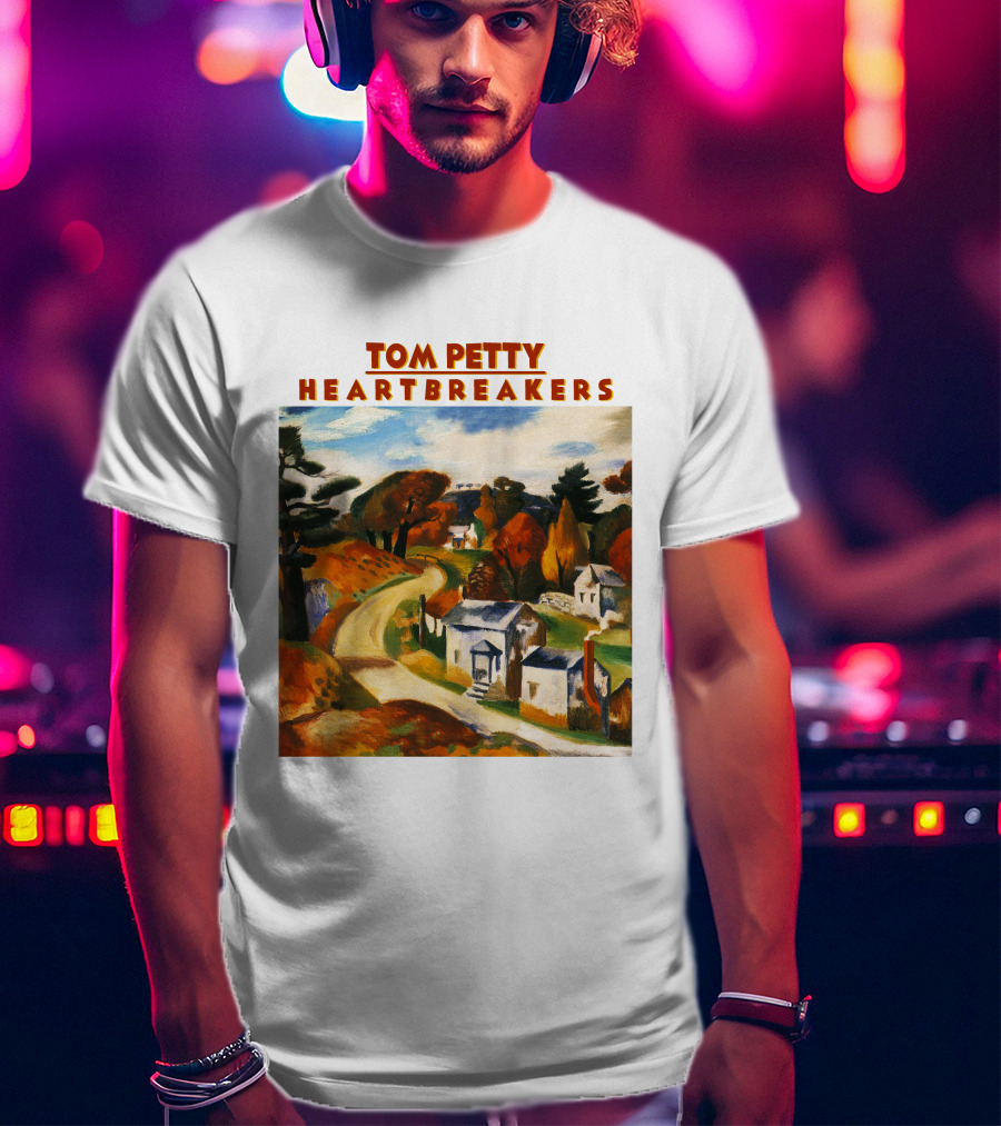 Tom Petty Heartbreakers Rustic Landscape Art T-Shirt
