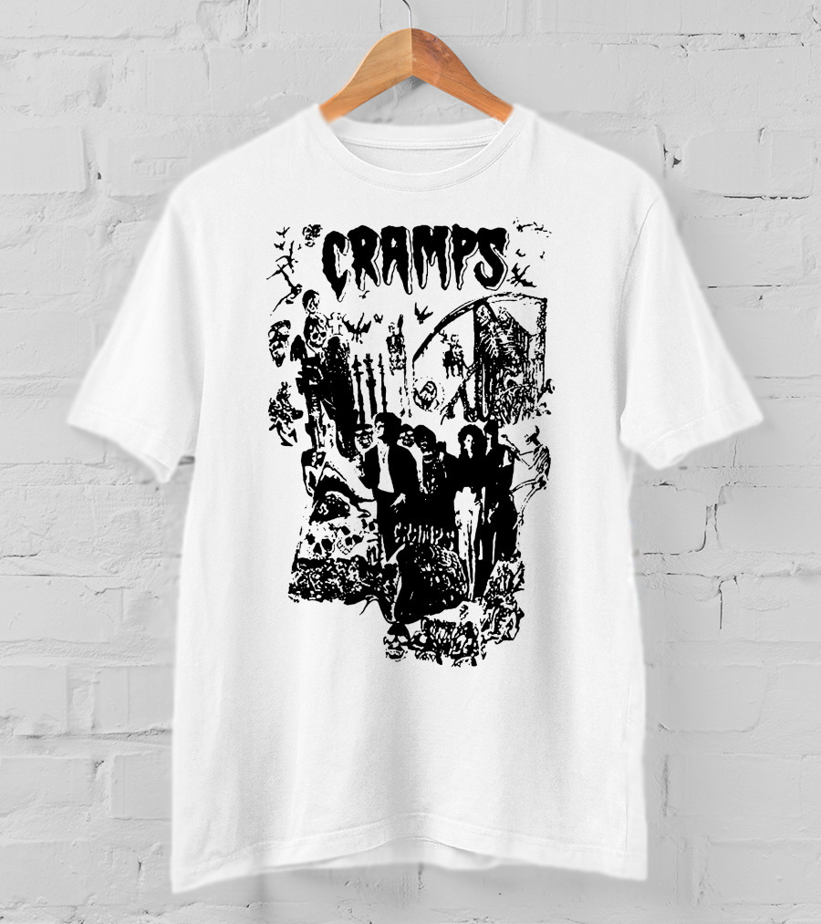 Cramps Gothic Horror Collage Tcr T-Shirt