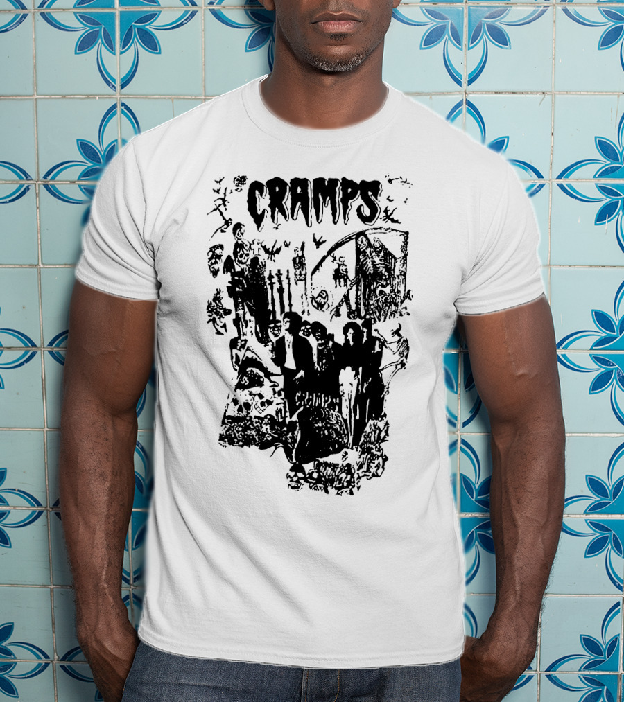 Cramps Gothic Horror Collage Tcr T-Shirt