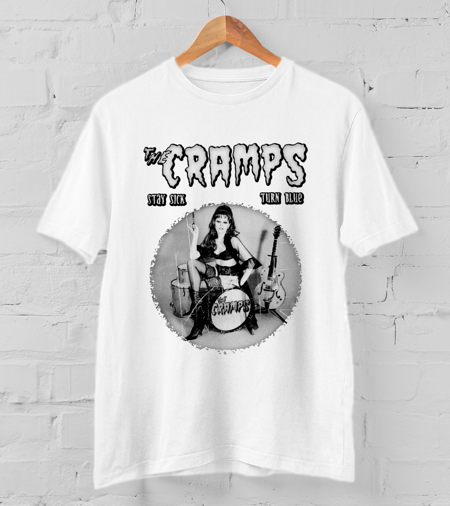 The Cramps Stay Sick Turn Blue Retro Music T-Shirt