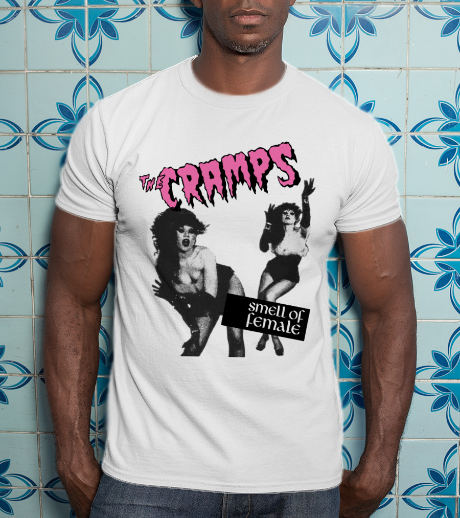 The Cramps Smell Of Female Vintage Punk Rock Album Cover T-Shirt