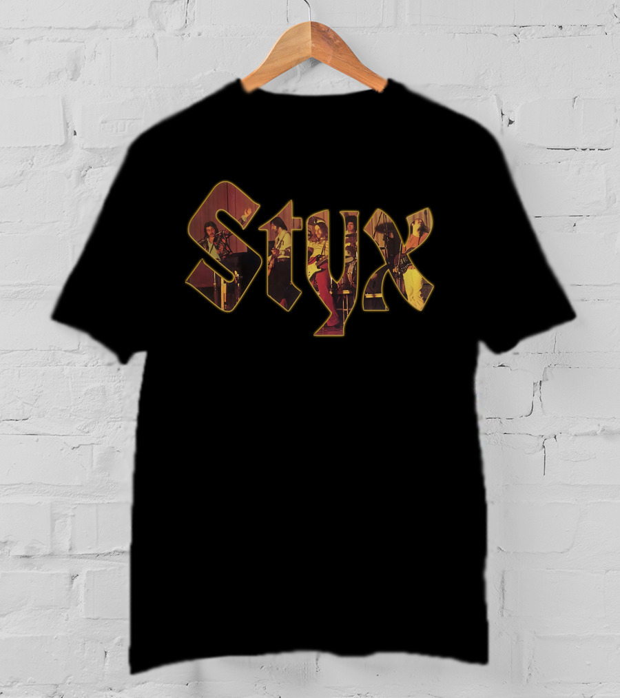 Styx Band Concert Performance Photo Collage T-Shirt
