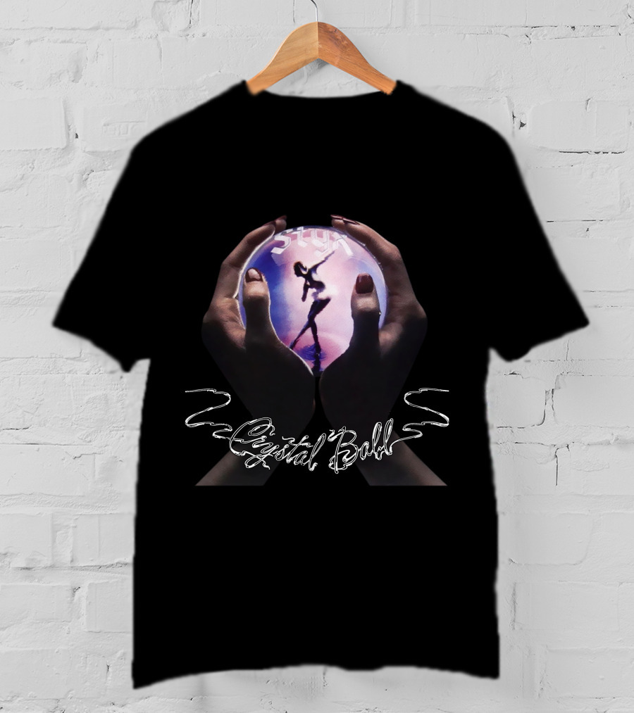 Styx Crystal Ball Silhouette Hands T-Shirt