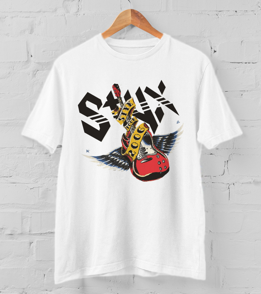 Styx 2006 Tour Guitar Wings T-Shirt