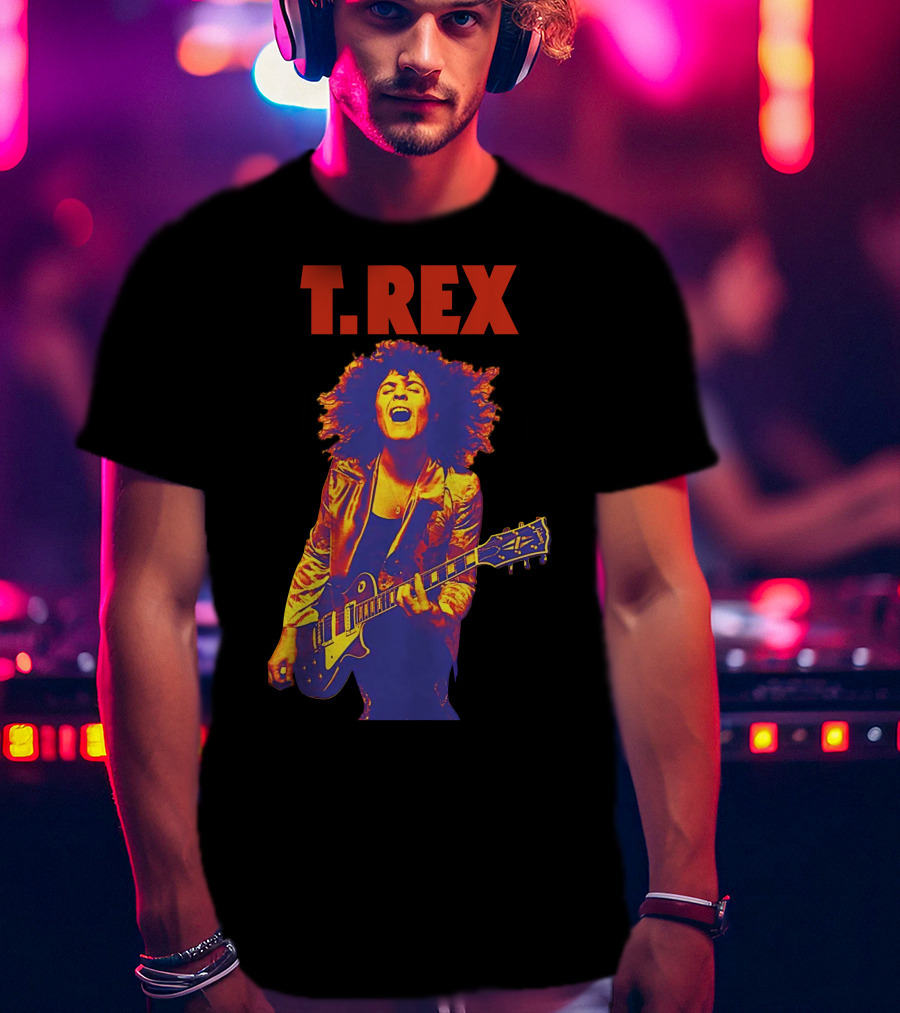 T. Rex Electric Guitar Glam Rock T-Shirt