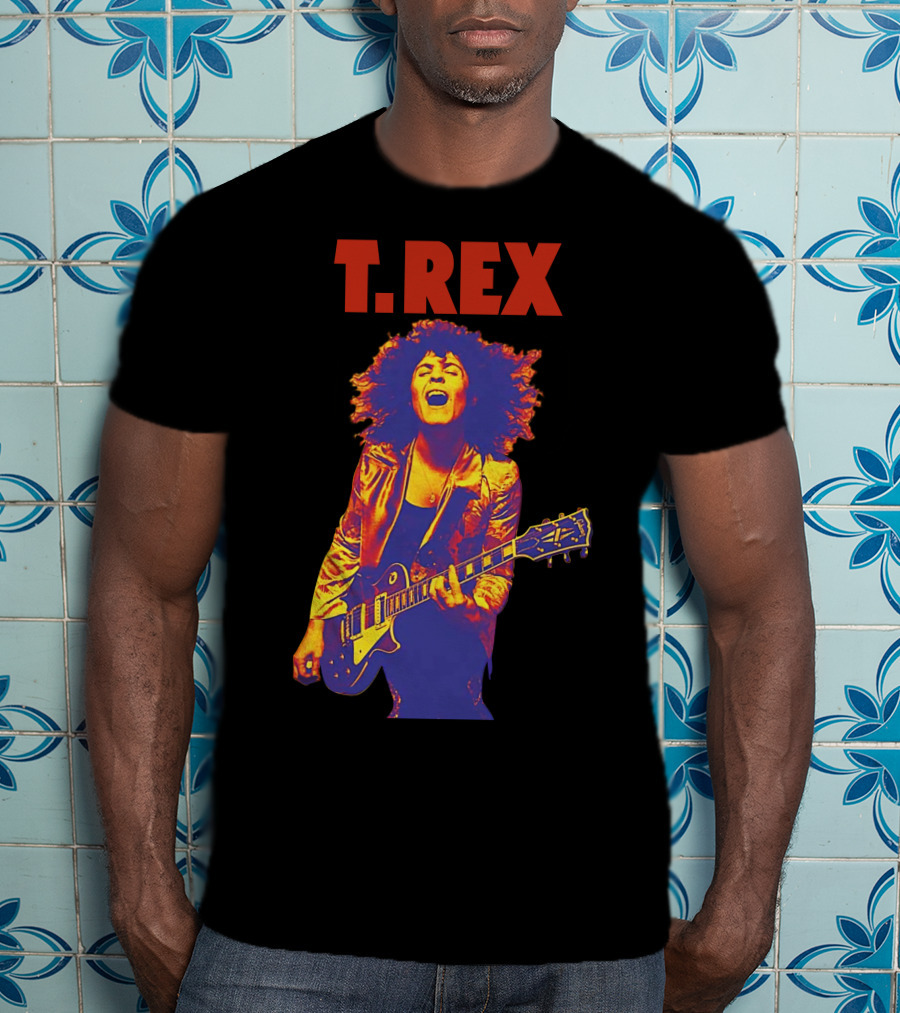 T. Rex Electric Guitar Glam Rock T-Shirt