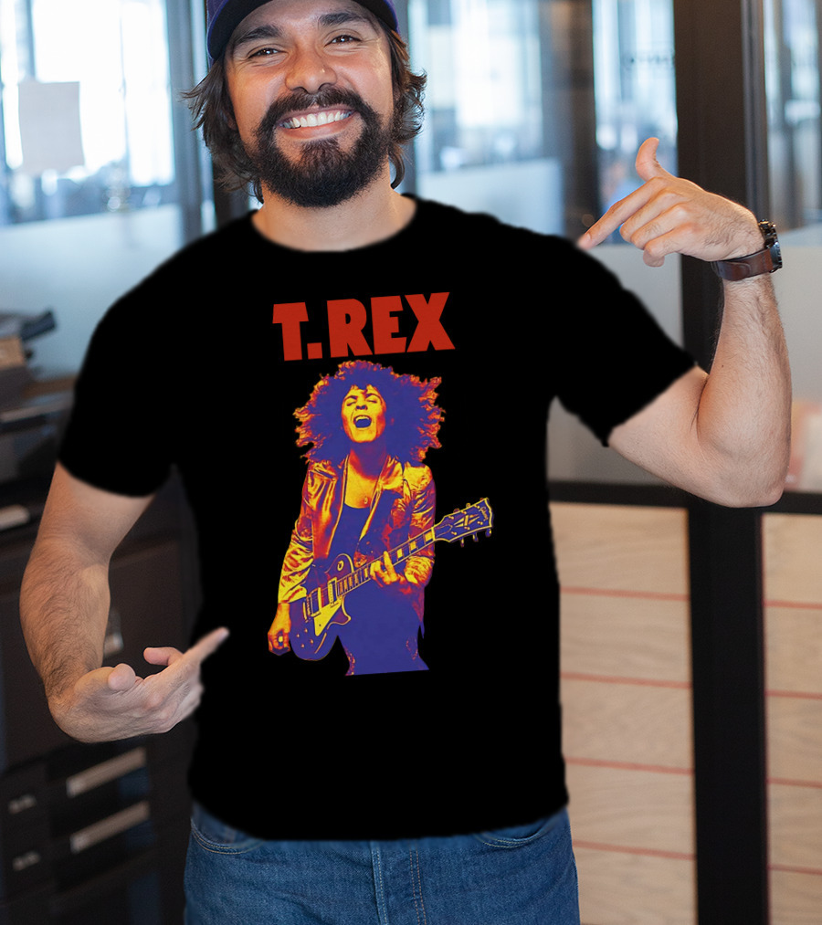 T. Rex Electric Guitar Glam Rock T-Shirt