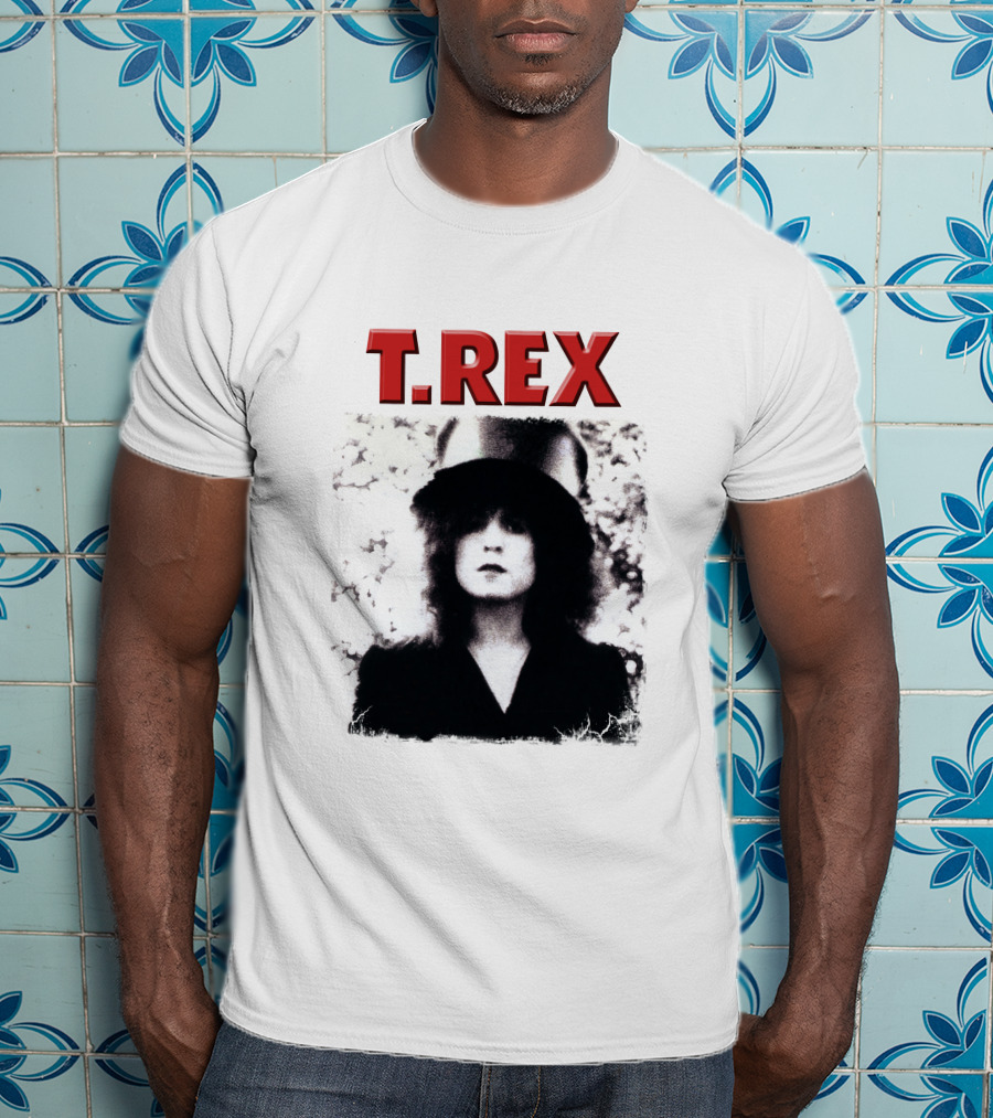 T. Rex Glam Rock Iconic Portrait With Hat T-Shirt