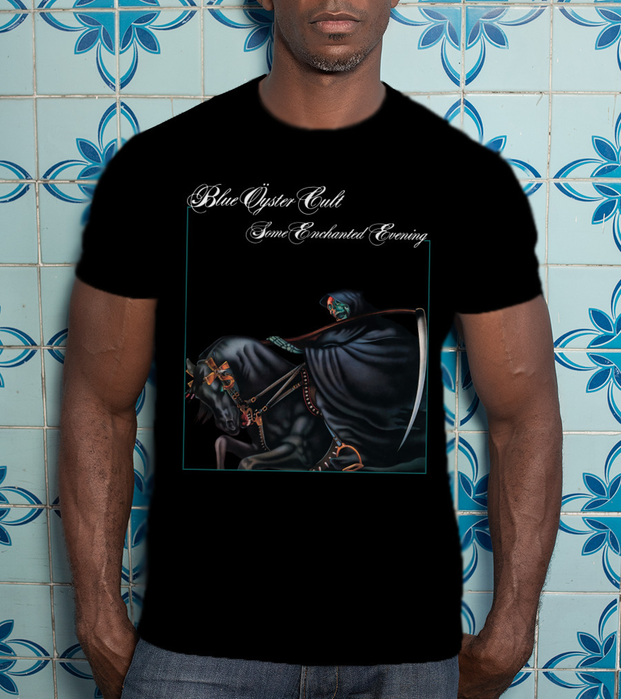 Blue Öyster Cult Some Enchanted Evening Grim Reaper On Horseback T-Shirt