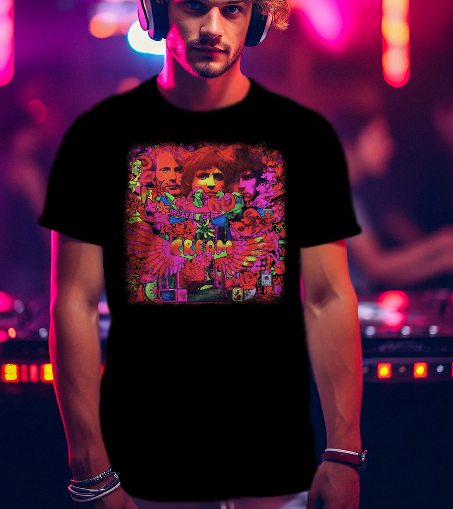 Disraeli Gears Cream Psychedelic Album Art 1967 T-Shirt