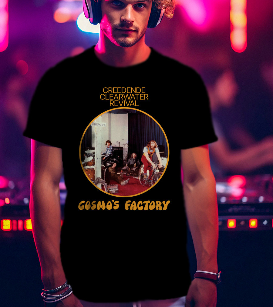 Creedence Clearwater Revival Cosmo's Factory Album Cover T-Shirt