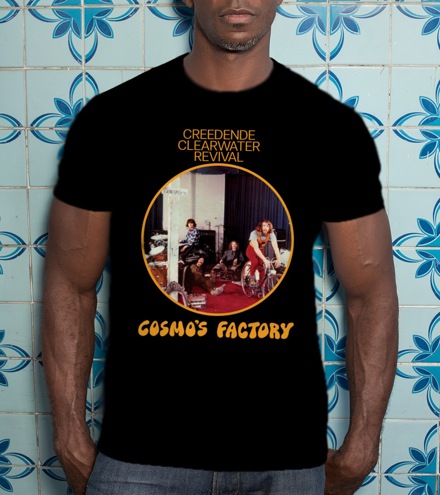 Creedence Clearwater Revival Cosmo's Factory Album Cover T-Shirt
