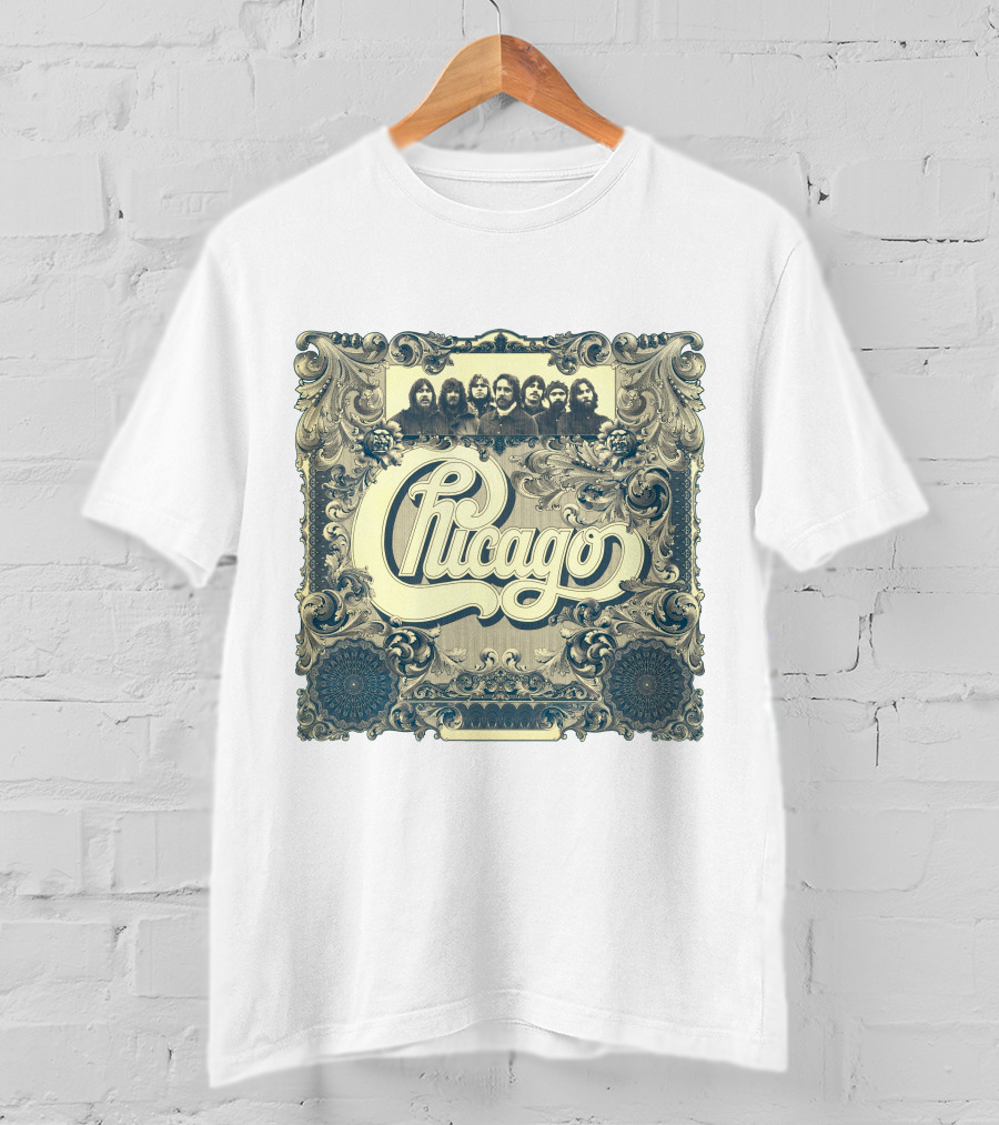 Chicago Band Vintage Ornate Frame T-Shirt
