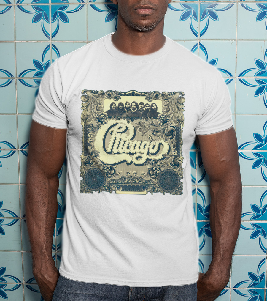 Chicago Band Vintage Ornate Frame T-Shirt