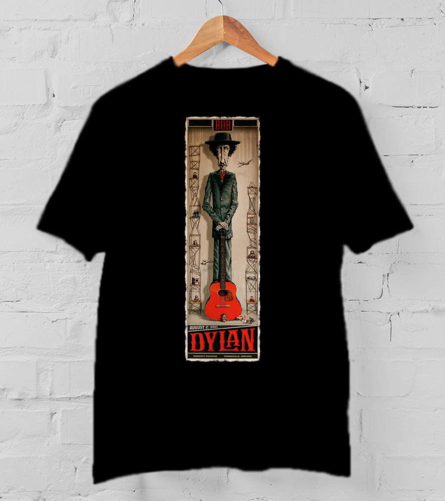 Bob Dylan August 27 2011 Pechanga Resort Temecula California Gig Poster T-Shirt