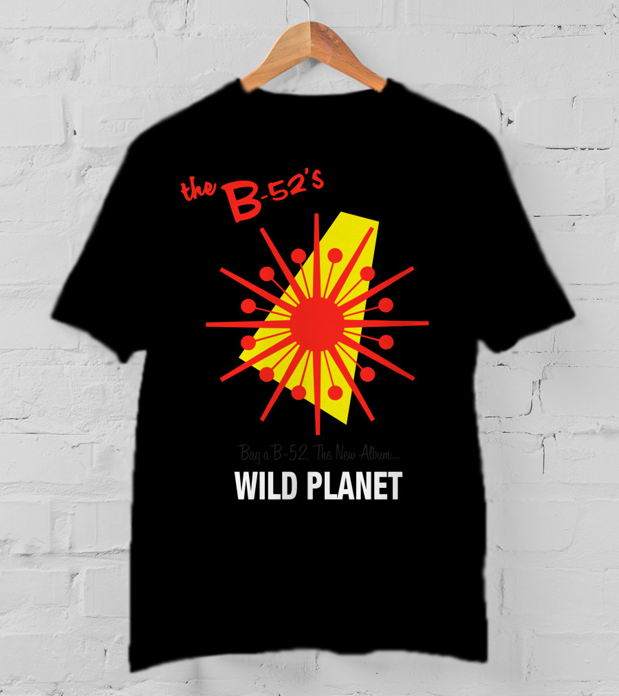 The B-52'S Wild Planet Explosion Retro Style T-Shirt