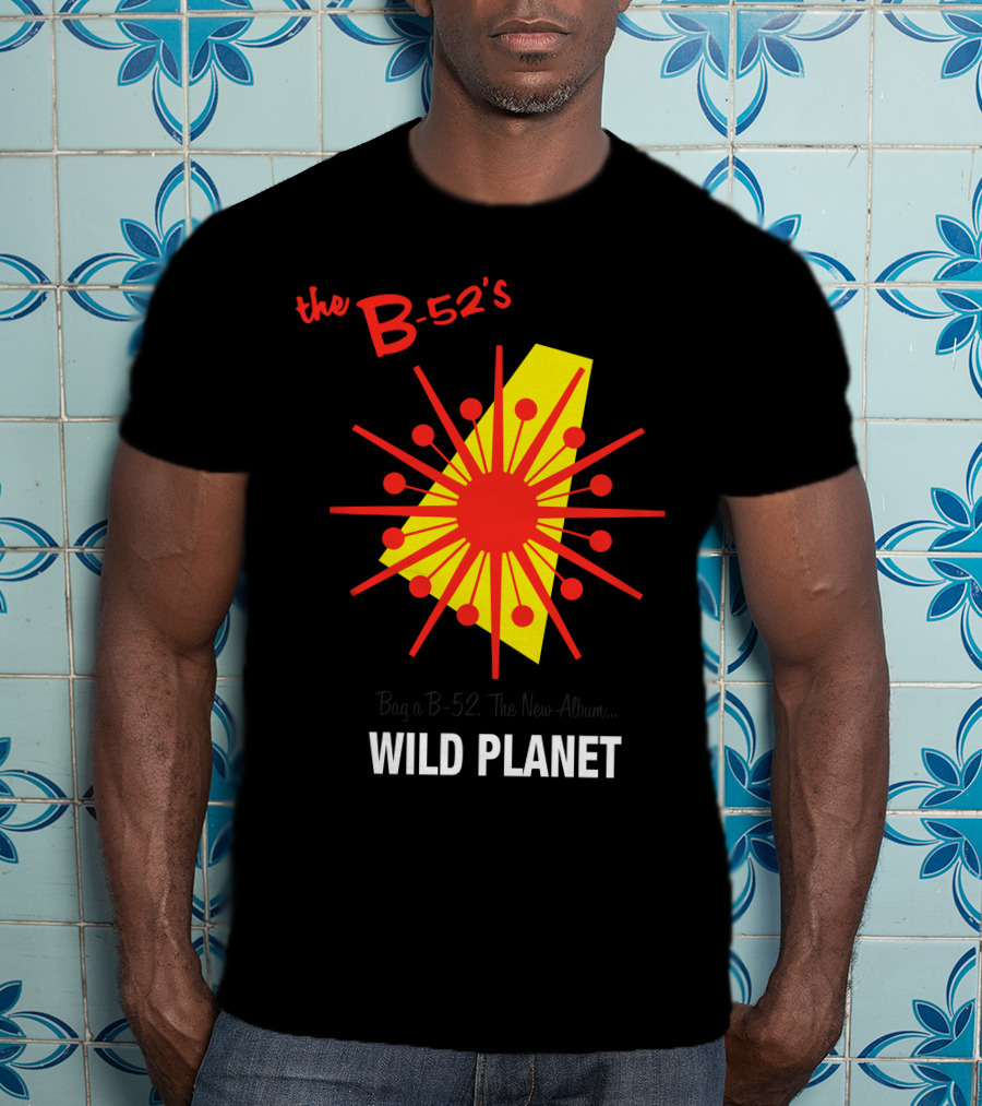 The B-52'S Wild Planet Explosion Retro Style T-Shirt
