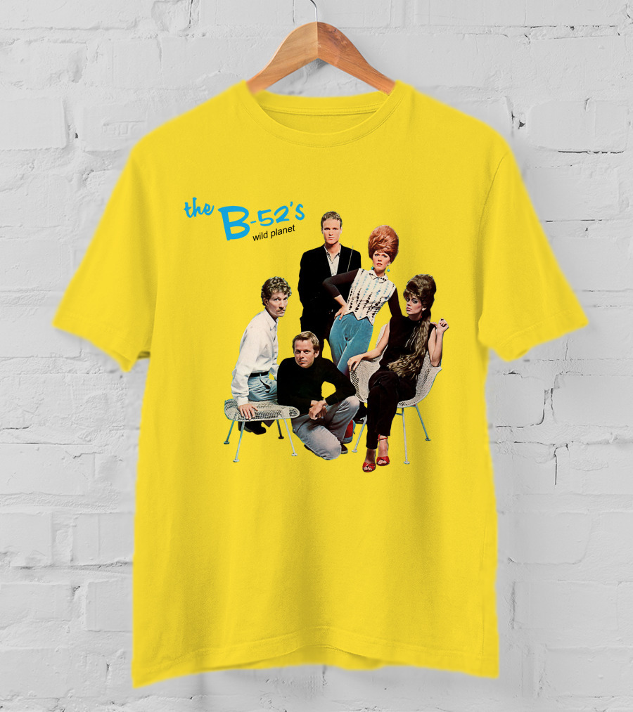 The B-52'S Wild Planet Album Cover Group Photo T-Shirt