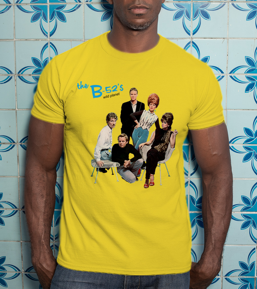 The B-52'S Wild Planet Album Cover Group Photo T-Shirt