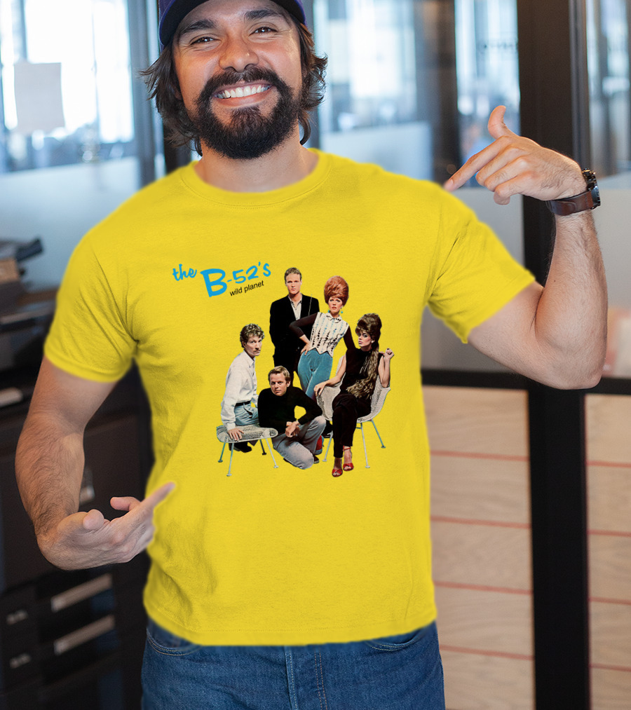The B-52'S Wild Planet Album Cover Group Photo T-Shirt