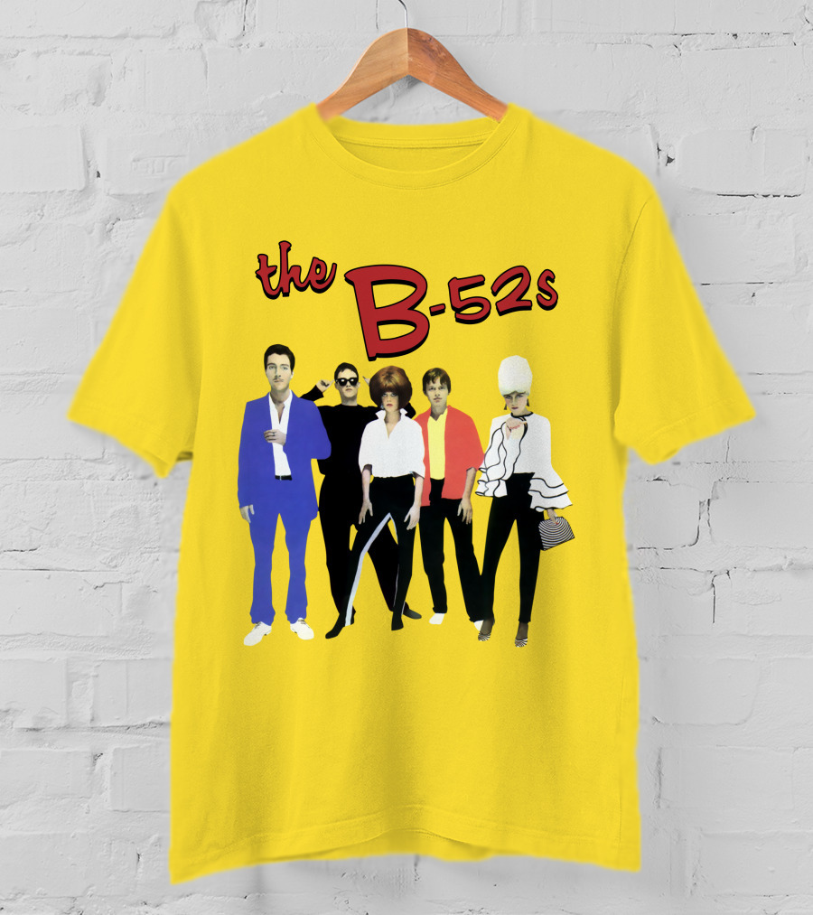 The B-52S Band Members Retro Style Ensemble T-Shirt