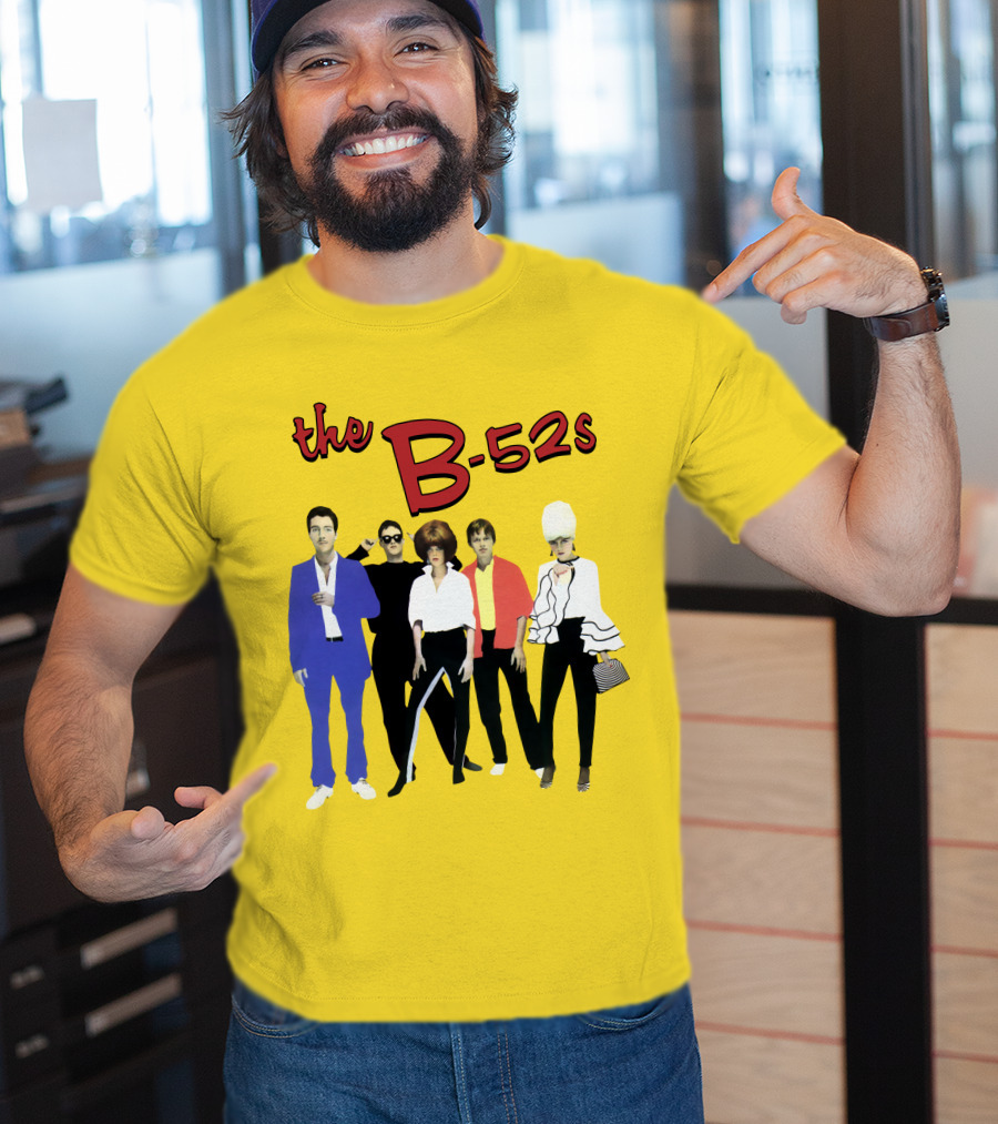 The B-52S Band Members Retro Style Ensemble T-Shirt