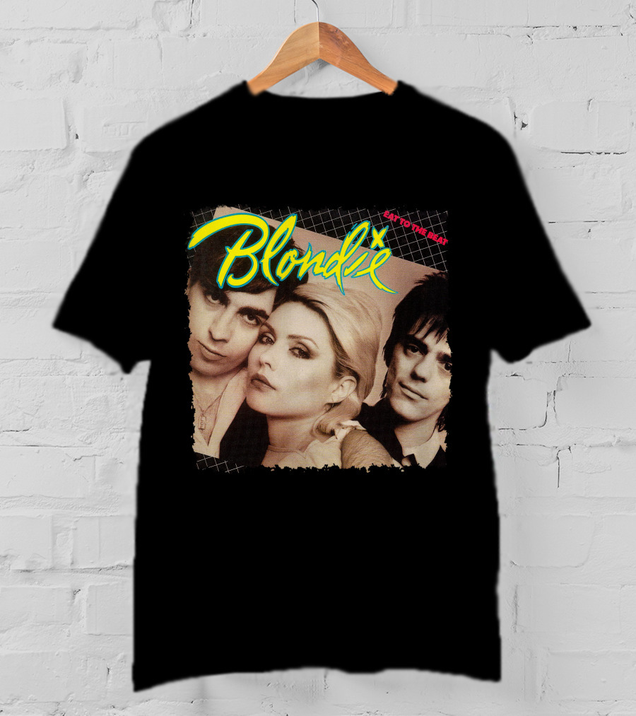 Blondie Eat To The Beat Album Cover Vintage Style T-Shirt