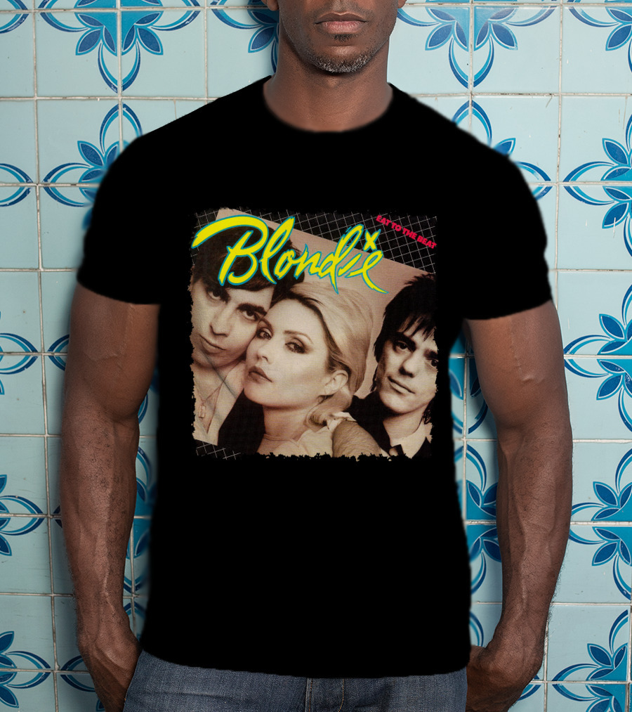Blondie Eat To The Beat Album Cover Vintage Style T-Shirt