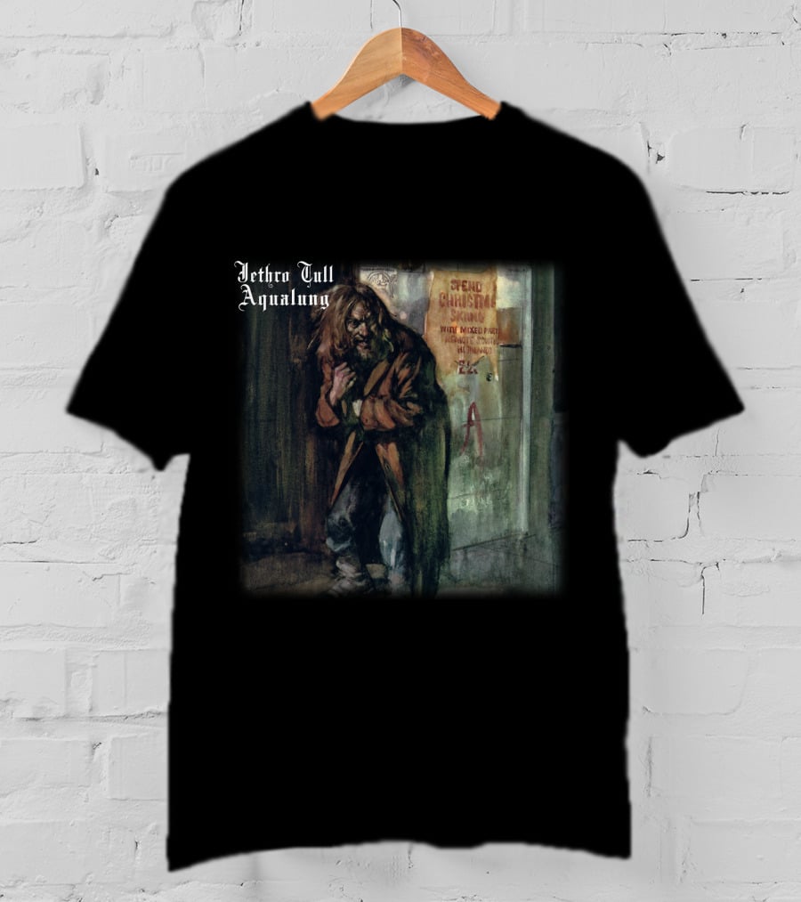 Jethro Tull Aqualung Album Art Homeless Man T-Shirt