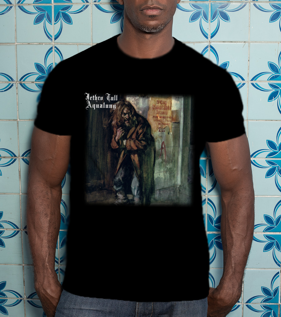 Jethro Tull Aqualung Album Art Homeless Man T-Shirt