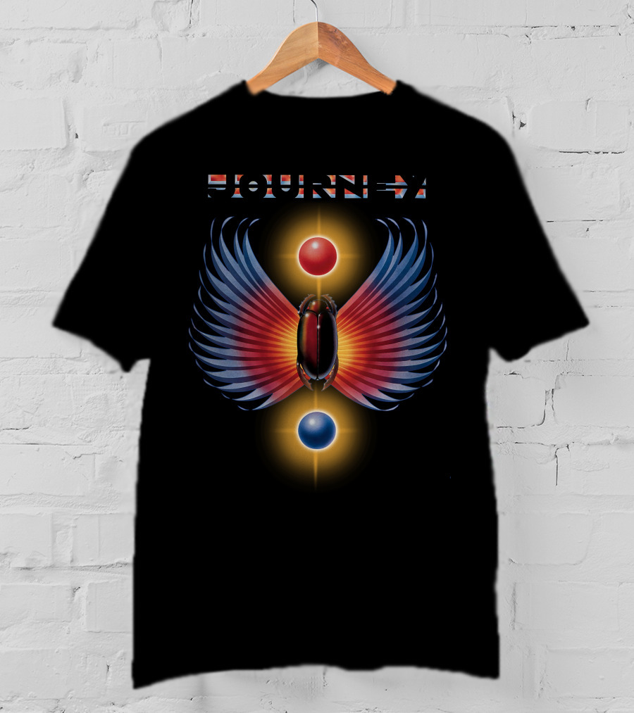 Journey 94 Scarab With Red And Blue Spheres And Winged T-Shirt