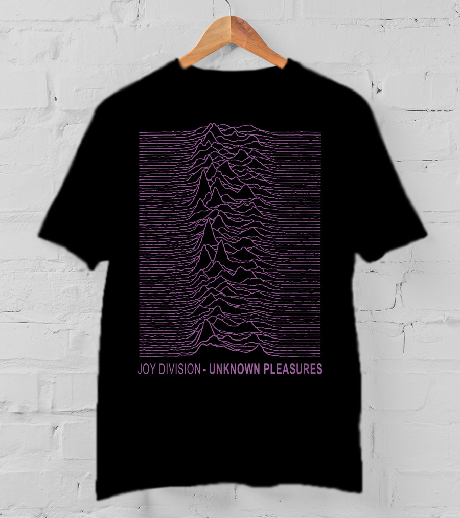 Joy Division Unknown Pleasures Purple Lines T-Shirt