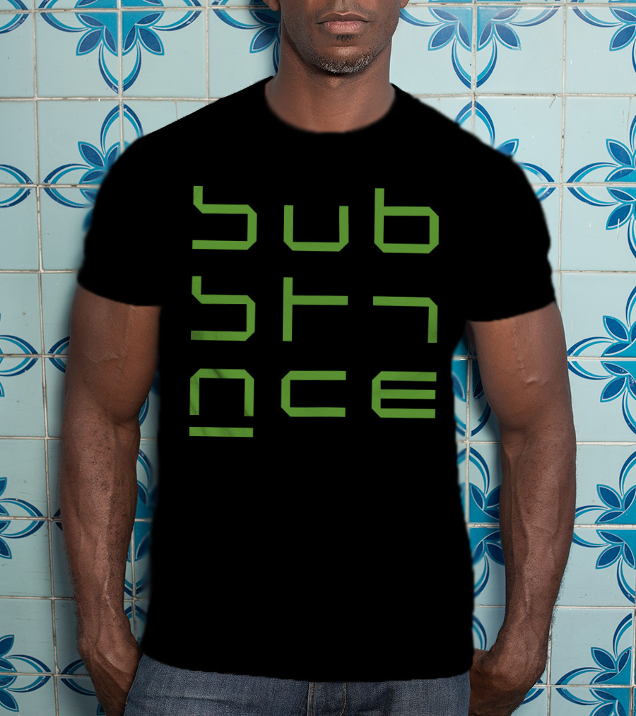 Substance Green Geometric T-Shirt