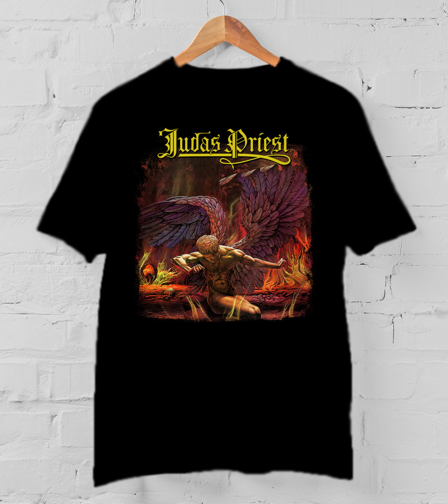 Judas Priest Angel Falling In Flames T-Shirt