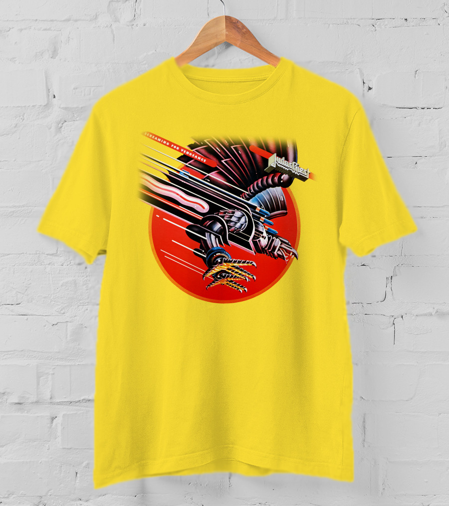 Judas Priest Screaming For Vengeance Album Cover Artwork T-Shirt