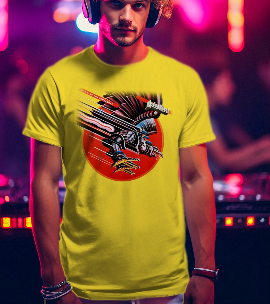 Judas Priest Screaming For Vengeance Album Cover Artwork T-Shirt