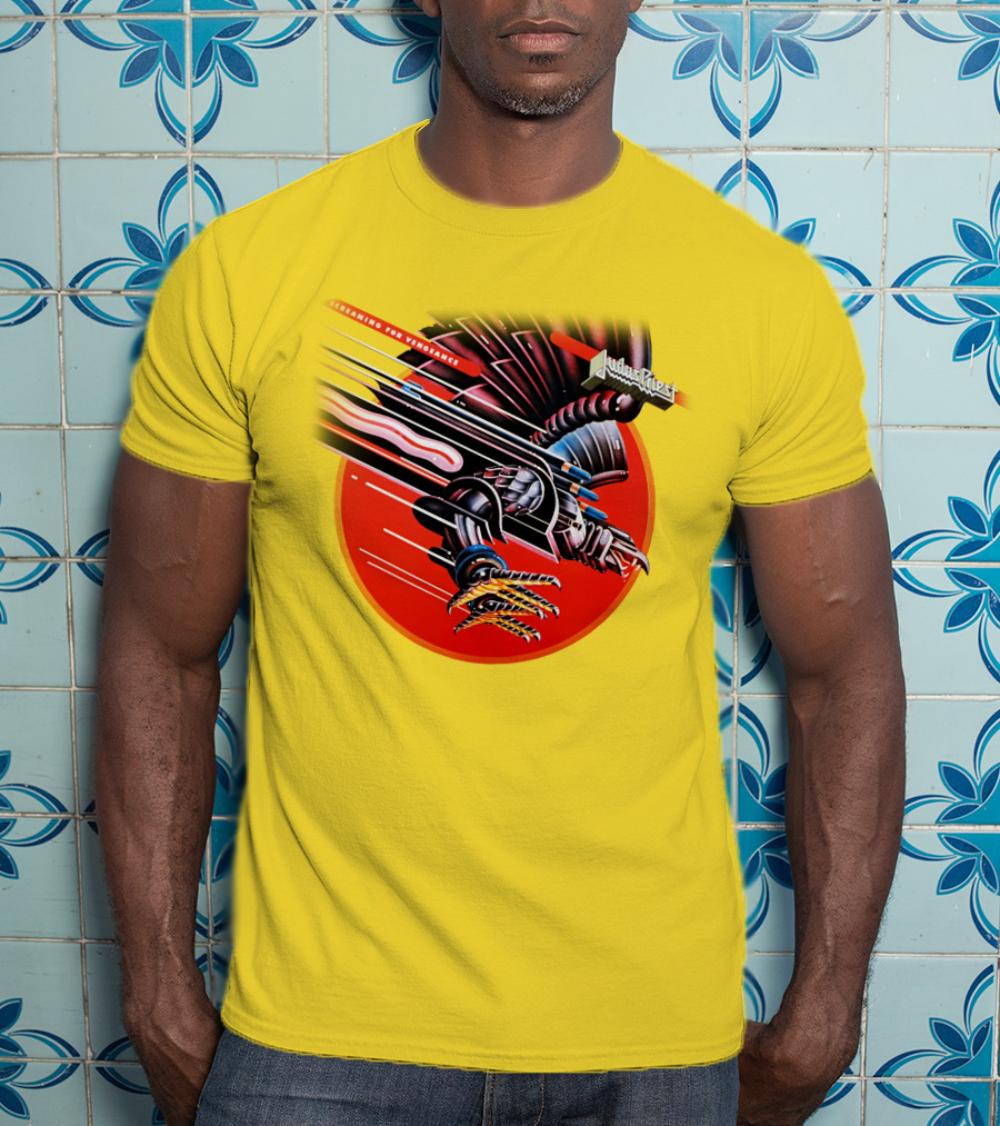 Judas Priest Screaming For Vengeance Album Cover Artwork T-Shirt
