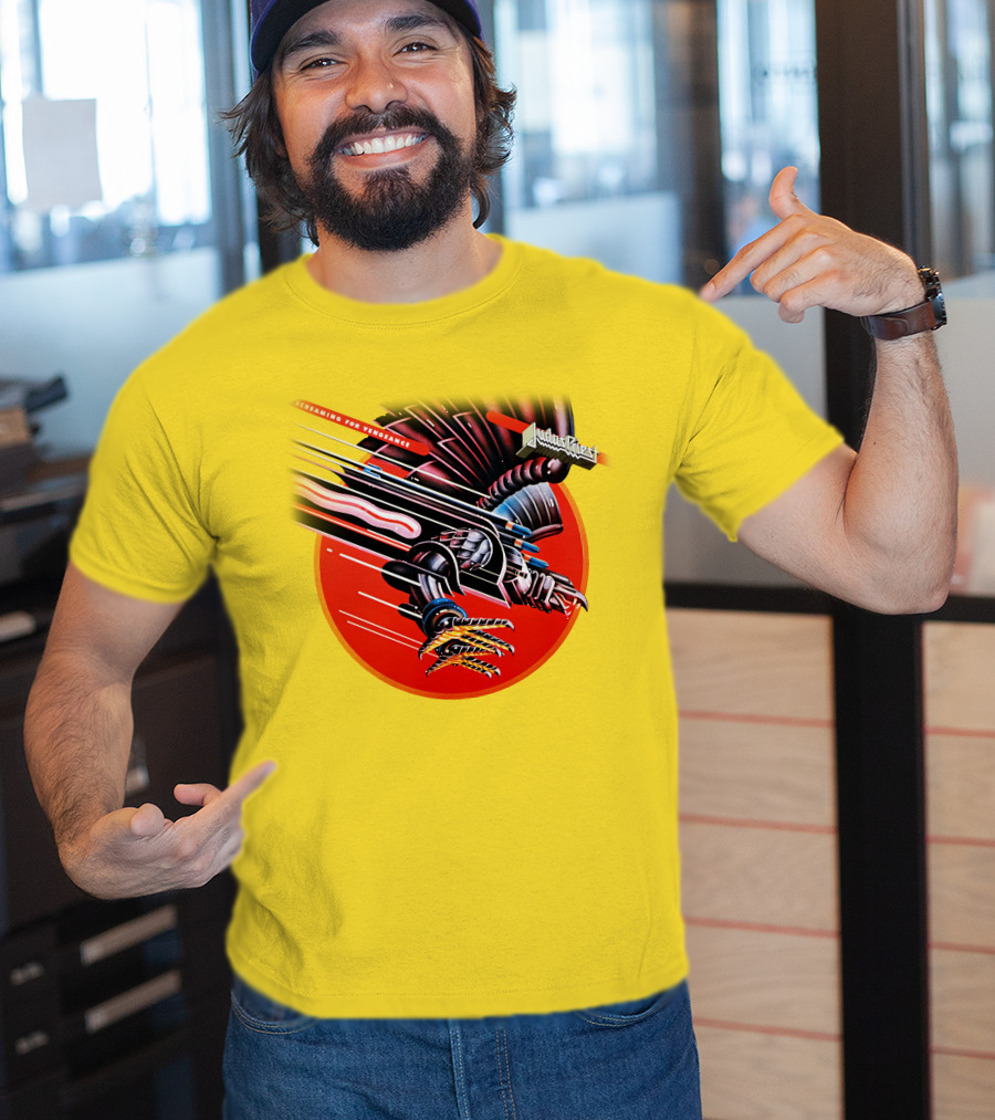 Judas Priest Screaming For Vengeance Album Cover Artwork T-Shirt